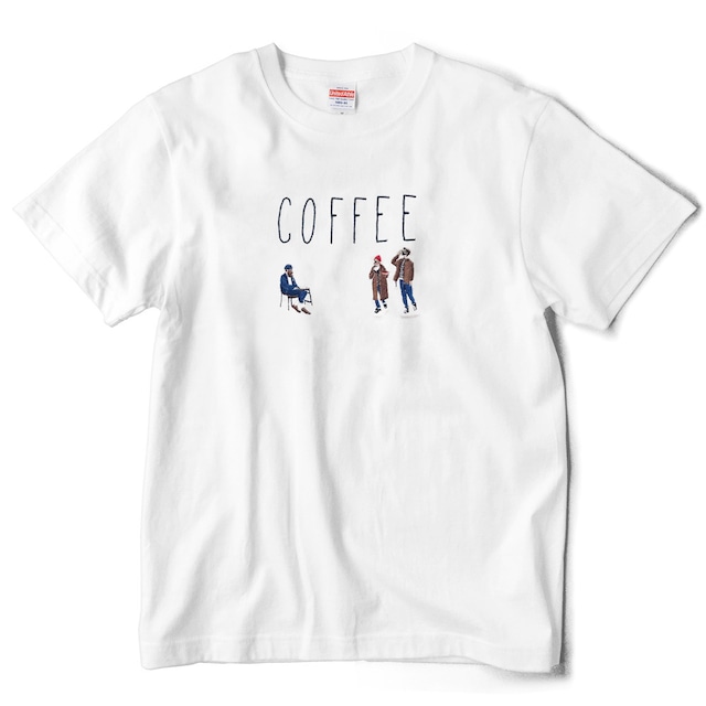 slowth 刺繍Tシャツ COFFEE (ホワイト)