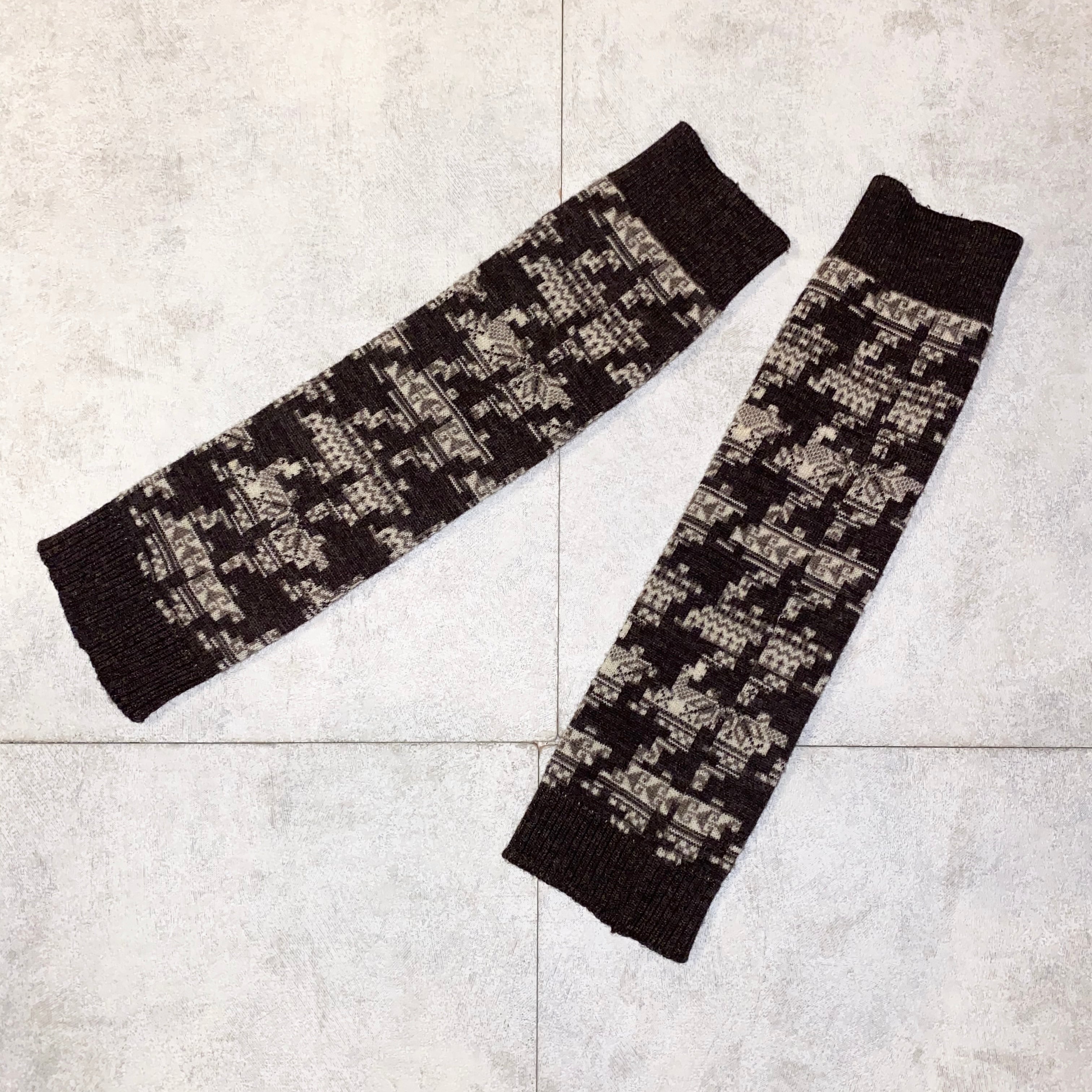 2002AW NUMBER NINE nordic pattern leg warmers | NOIR ONLINE