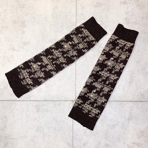 2002AW NUMBER NINE nordic pattern leg warmers