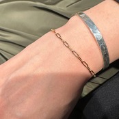 81B　オーバルリンクチェーンブレスレット