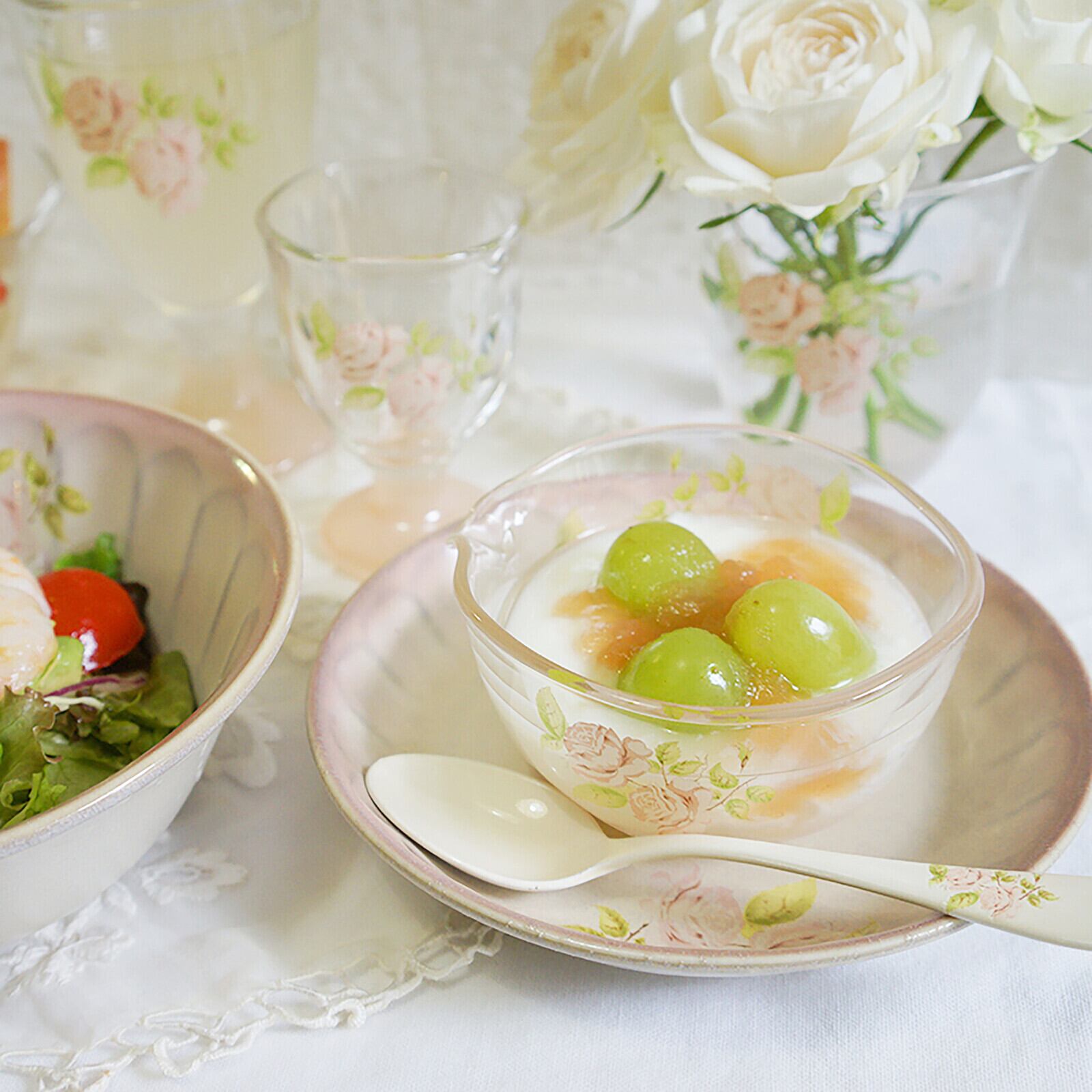 イマンダイアナローズ陶器フリルボール イマン ダイアナローズ深ボール