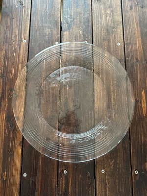 吉沼ガラス　波紋　31cmガラスプレート