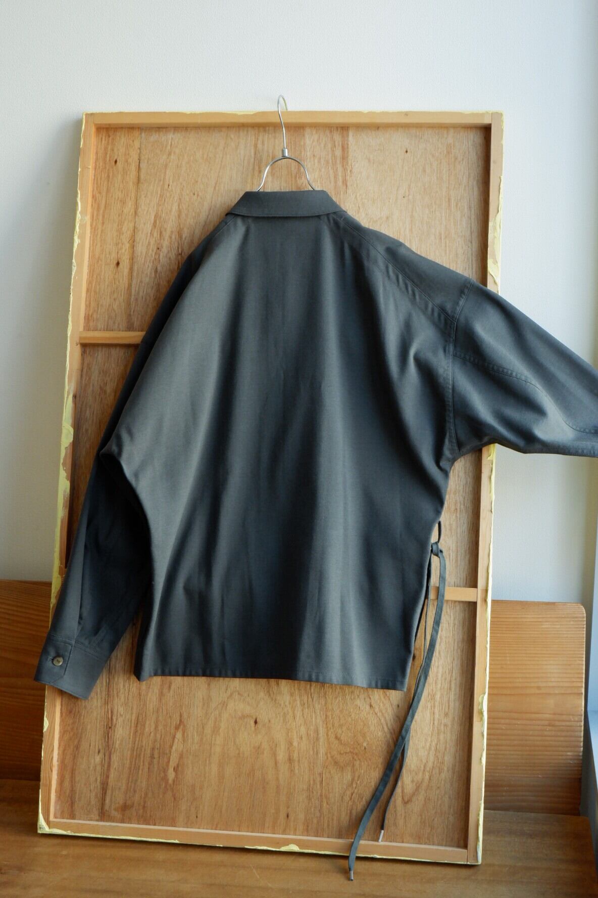 phebus DOUBLE CLOTH phebus JACKET (CHARCOAL GREEN) sieni Online Store