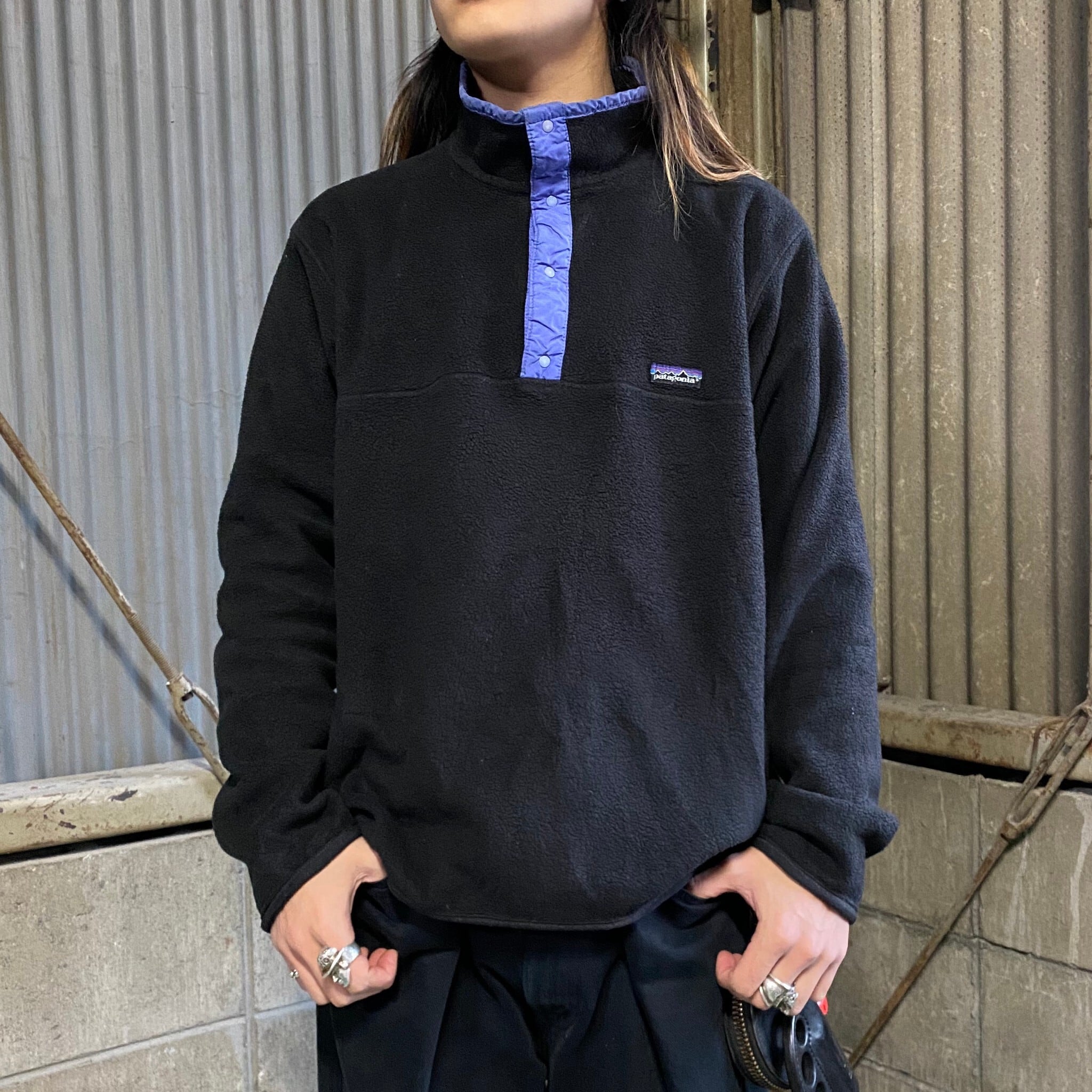 patagonia/スナップT］Mフリース シンチラ ヴィンテージ キムタク着-