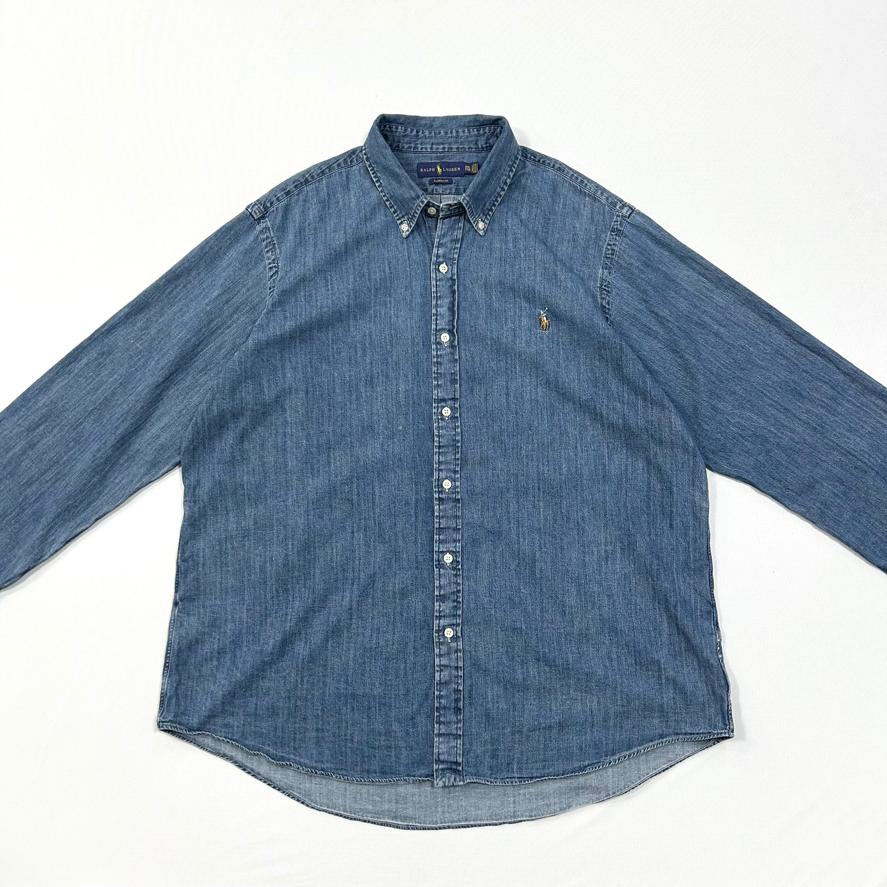 Ralph Lauren/ラルフローレン デニムボタンダウンシャツ メンズ XXL