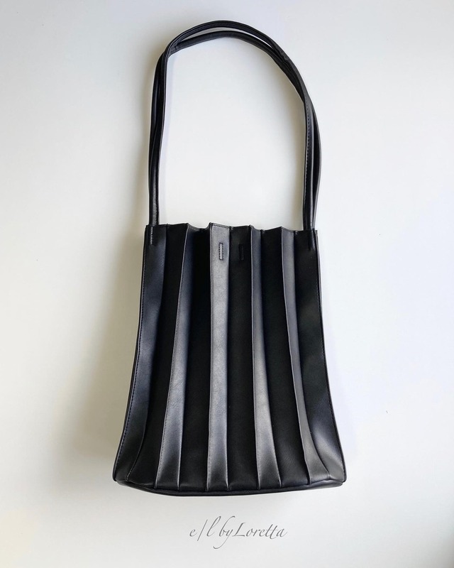 Pleats bag(Black)