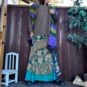 シルク巻きスカート1206