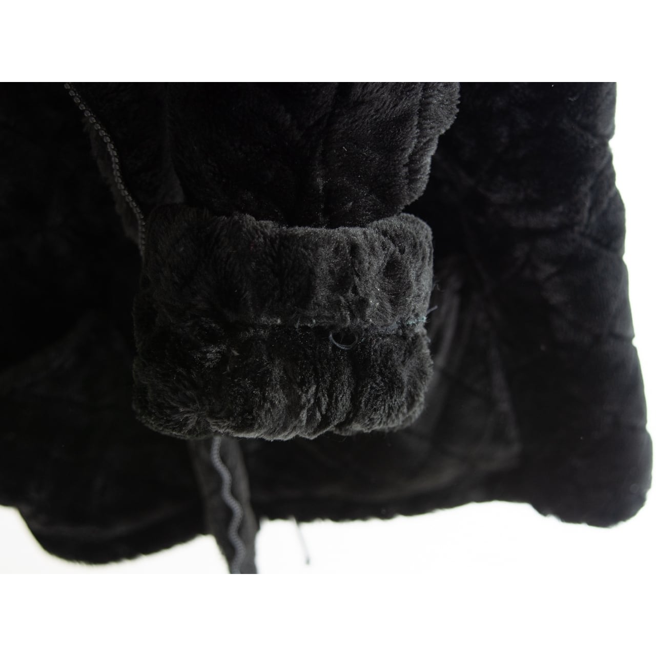 【SONIA RYKIEL】Made in France Acrylic-Cotton Boa Fleece Jacket（ソニアリキエル フランス製アクリルコットン ボアフリース キルティングジャケット）