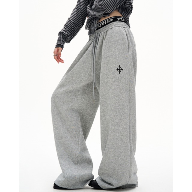 cross design sweatpants　クロスデザインスウェットパンツ　J1359