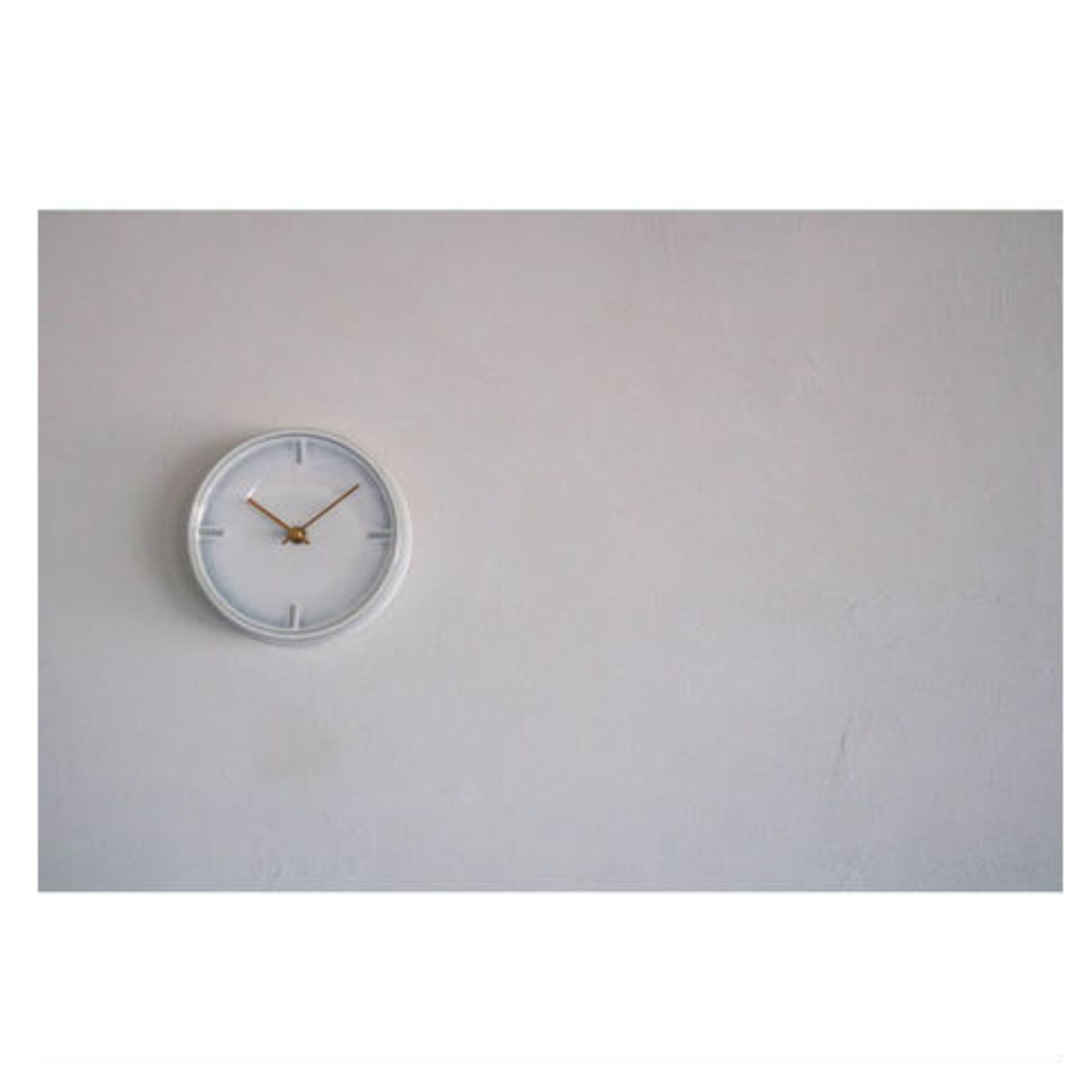 杉浦製陶 壁掛け時計 日本製 GLAZED CLOCK 陶磁器 直径 16cm 厚さ 3.5