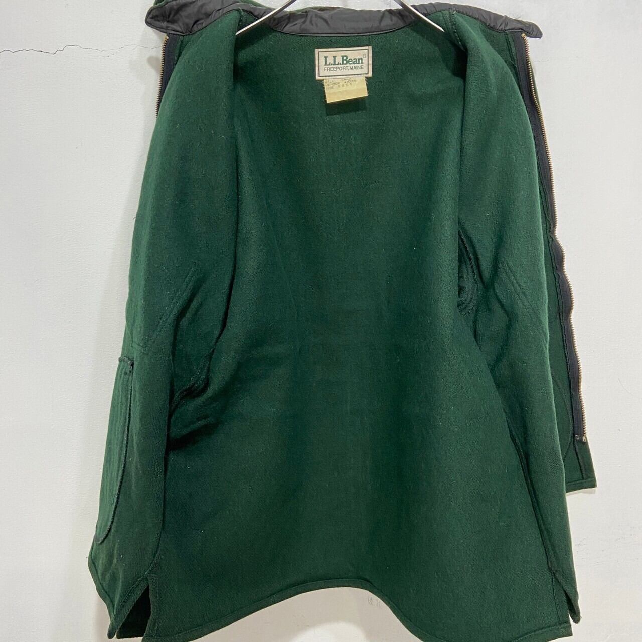 70s 80s USA製 L.L.Bean ウールマッキーノジャケット 緑 L 70s 80s USA製 L.L.Bean ウールマッキーノジャケット 緑 L