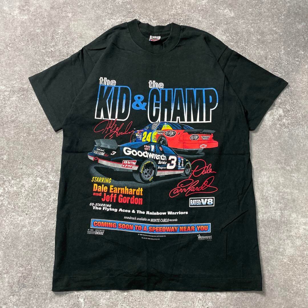 90s USA製 The kid&The champ 車 vintageTシャツ