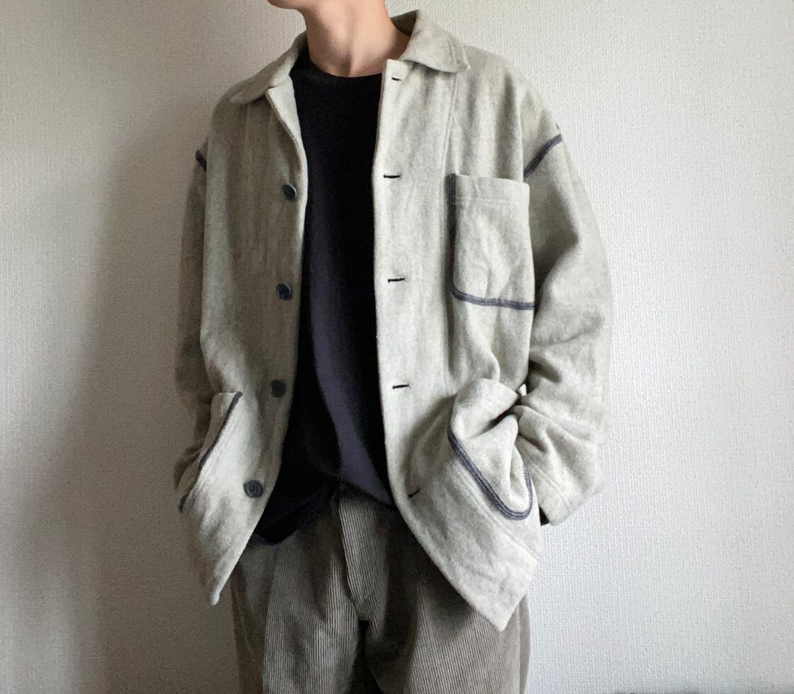 90s Paul Smith melton wool oversize coverall jacket | PAY ID