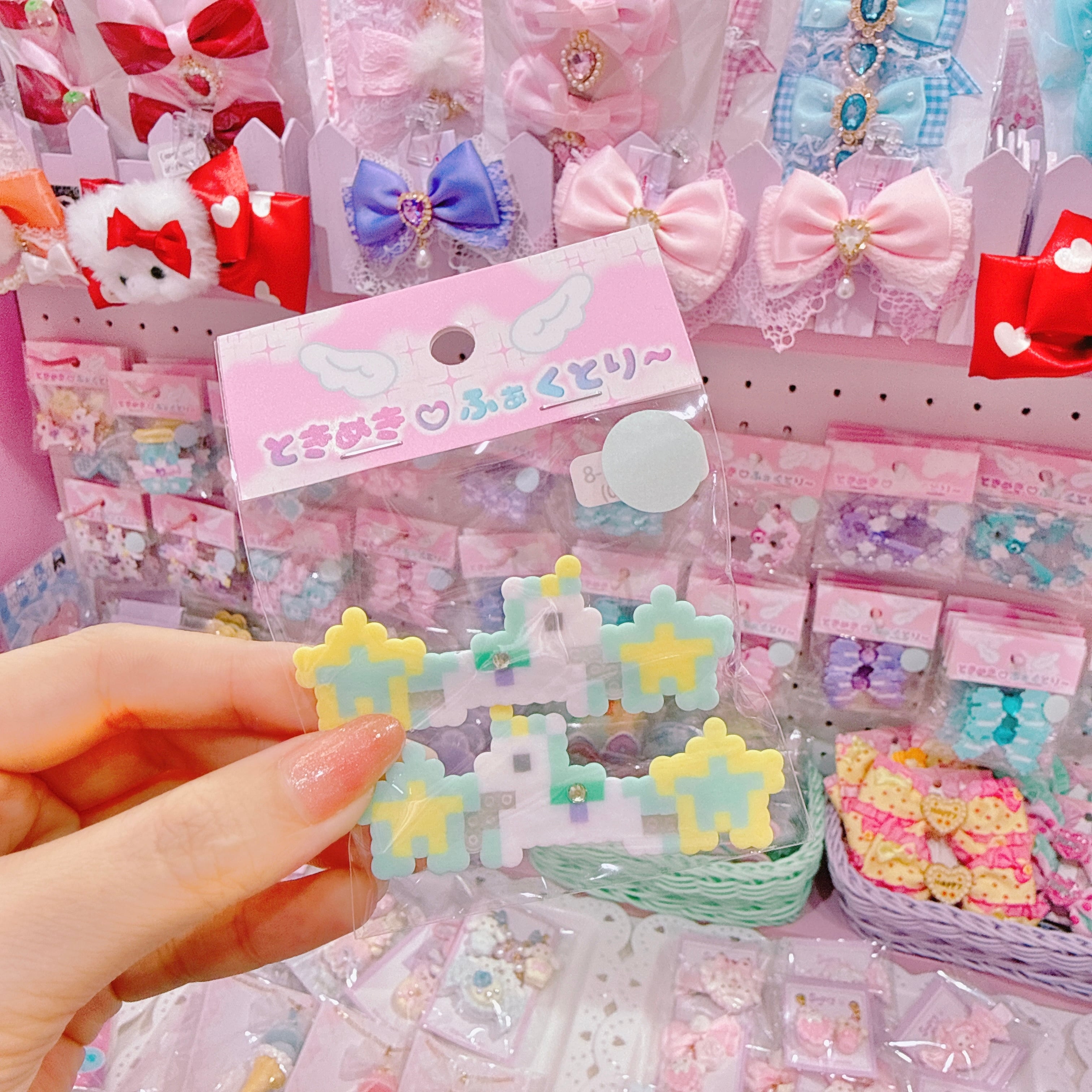 【R1】11-8スターユニコーンツインヘアクリップ