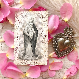 聖母子のホーリーカードとエクスヴォート