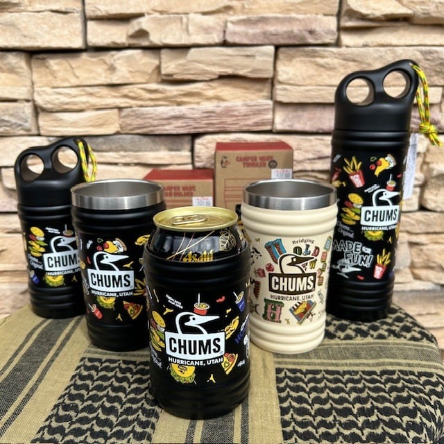 CHUMS チャムス】キャンパーウェーブカンホルダーパターン〈カラー
