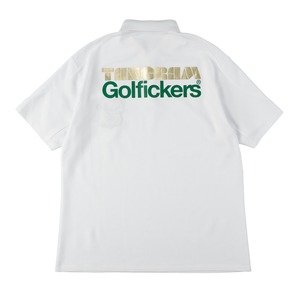 [HOLE 412] TANGRAM × Golfickers Polo -White-