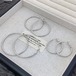 YINIAN ローズストーリー メタルフープピアス