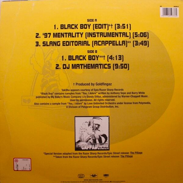 Cappadonna / Black Boy [EPC 665933 6] - 画像2