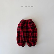 【取寄】THE GOGUMA チェックバルーンジョガーパンツ|冬服|韓国子供服