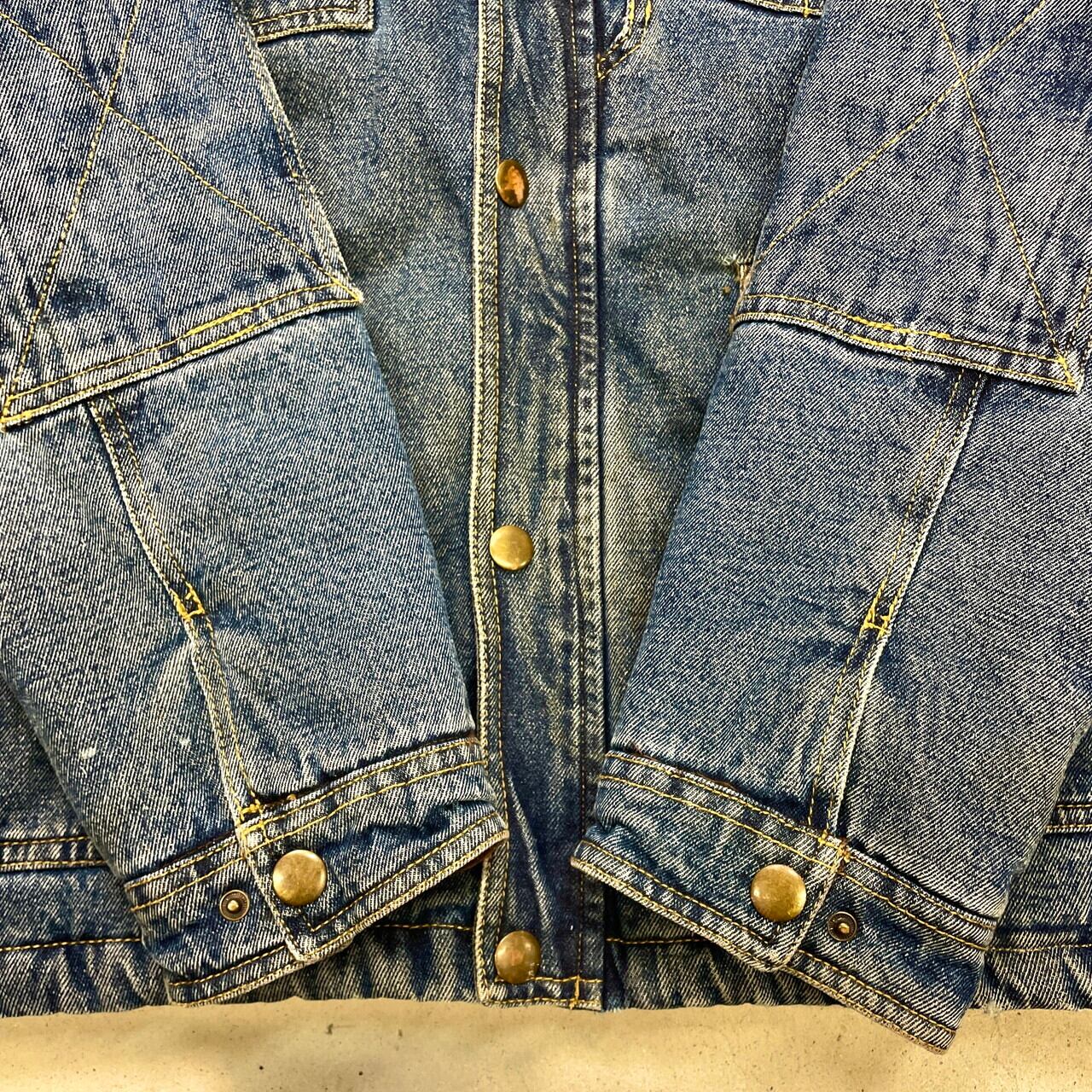 00年代 Wrangler ラングラー コーデュロイ襟 デニムボアジャケット