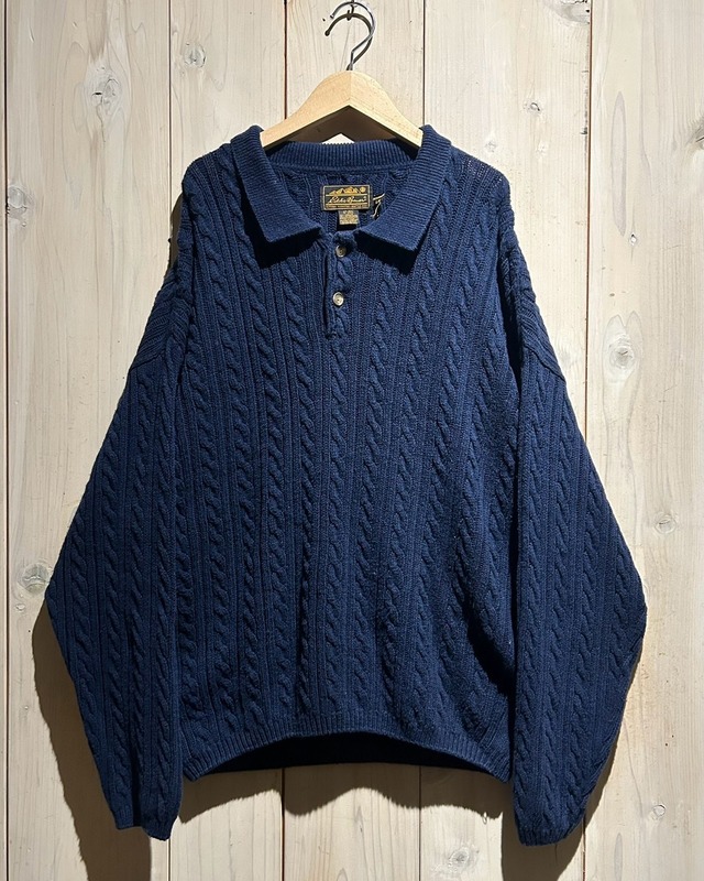 【a.k.a.C.a.k.a vintage】90's “Eddie Bauer” Vintage Knit Polo