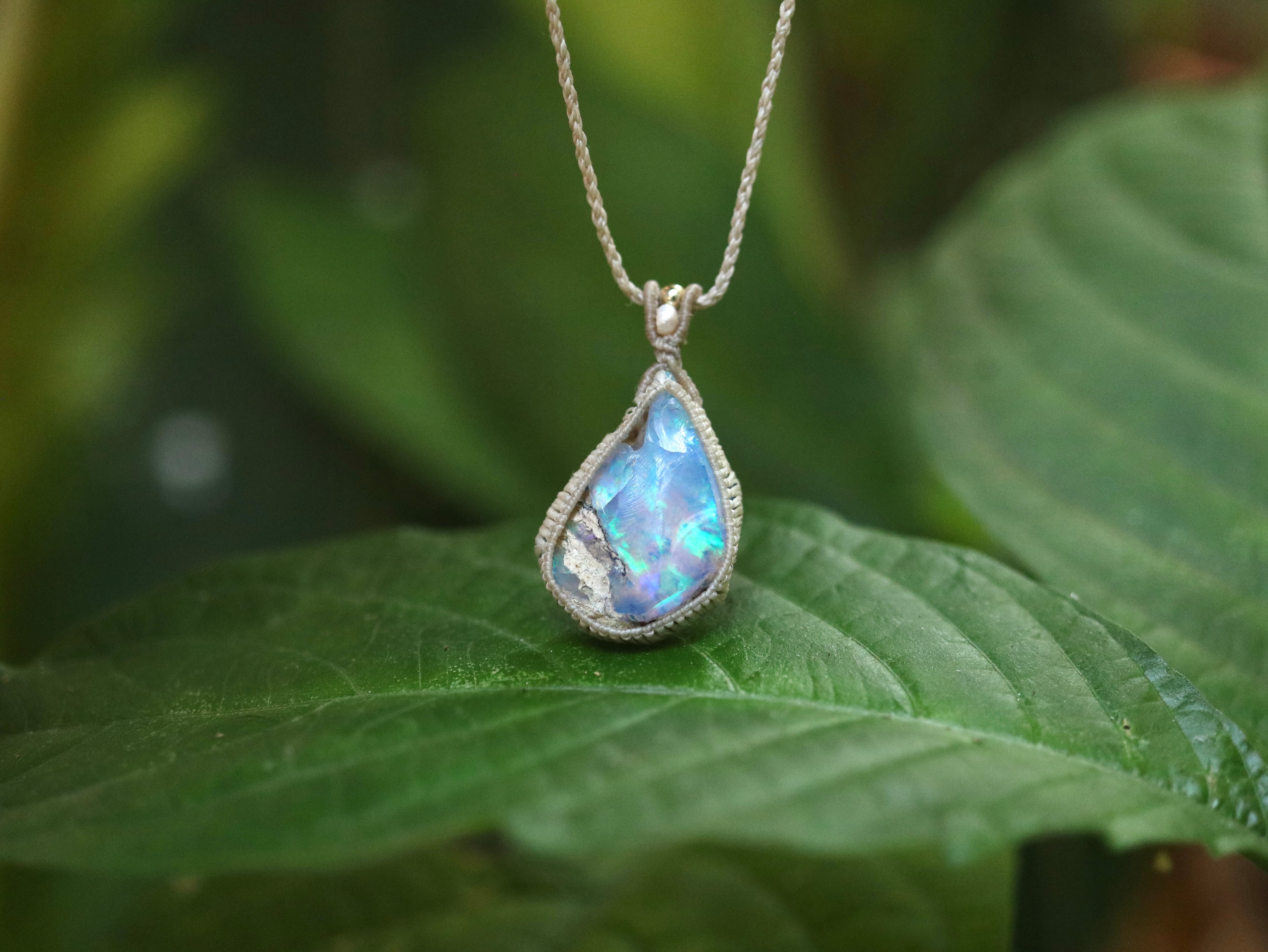 エチオピアンオパール原石 ペンダント 2