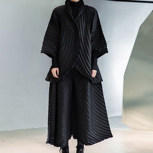 〈Unisex〉 Pleats Tops Wide-pants Set-up【TR1353】