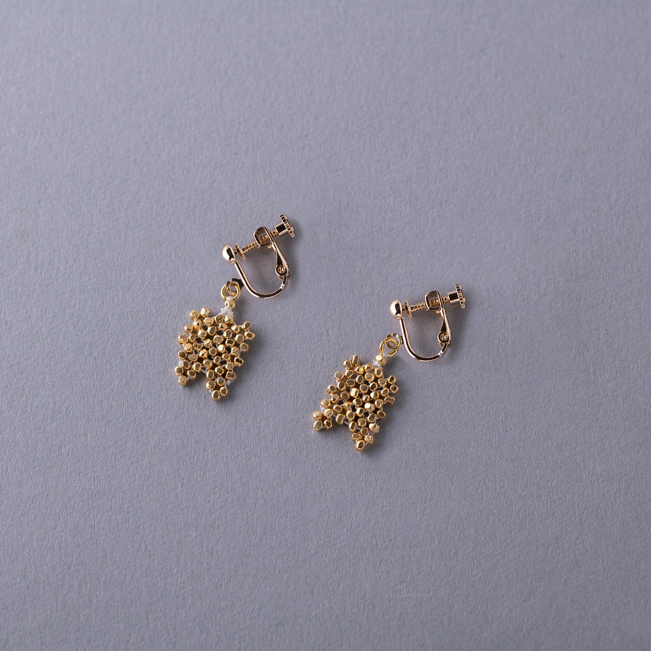 knit ピアス・イヤリング 正方形