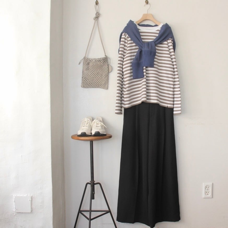 FABRIQUE en planete terre wide basic long sleeve(ワイドベーシックロングスリーブTシャツ) border