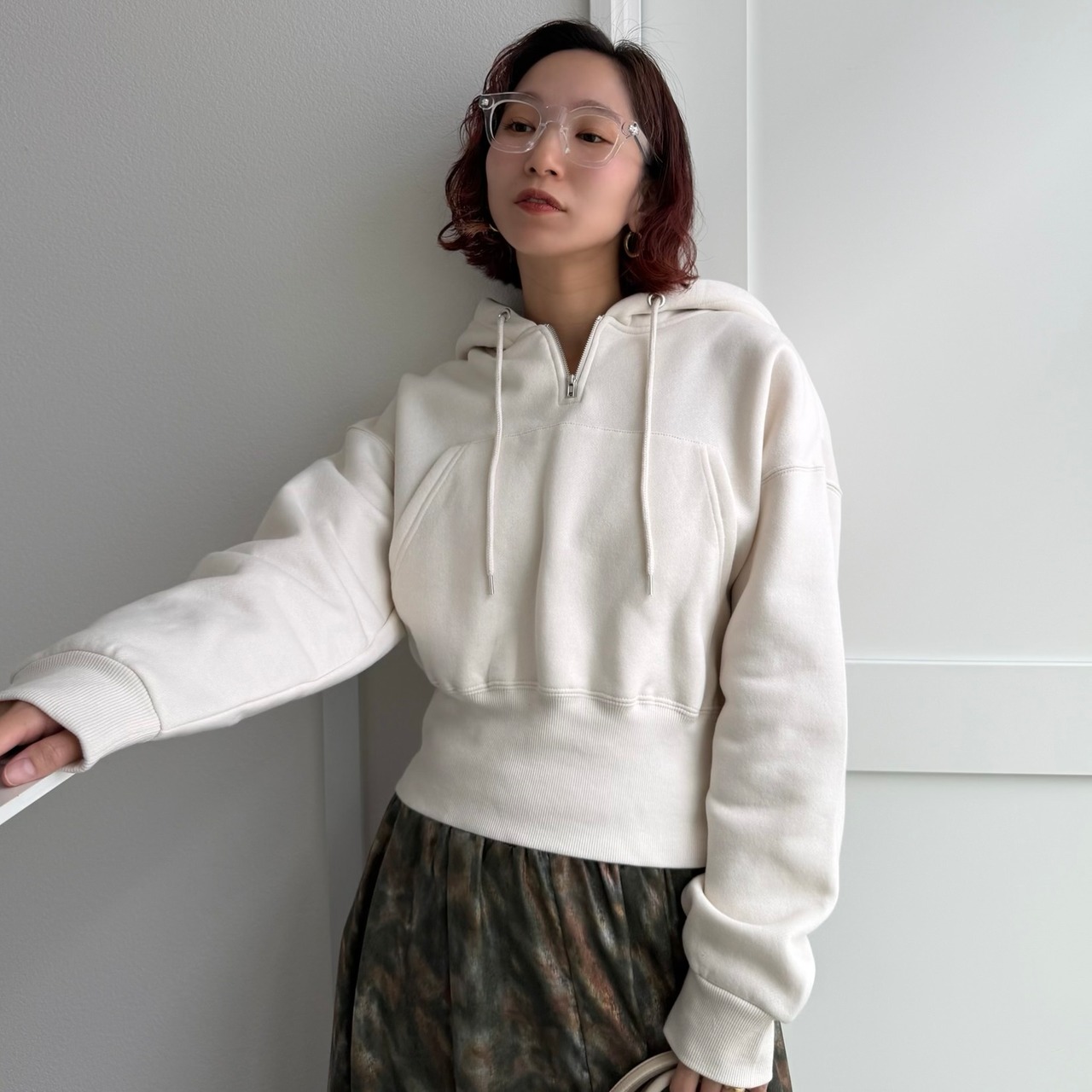 ミニzipショートPK/エクリュ