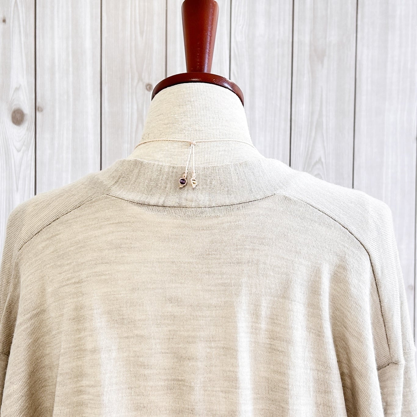 一点物】アメトリンのスクエアルースを包み込んだマクラメネックレスNo