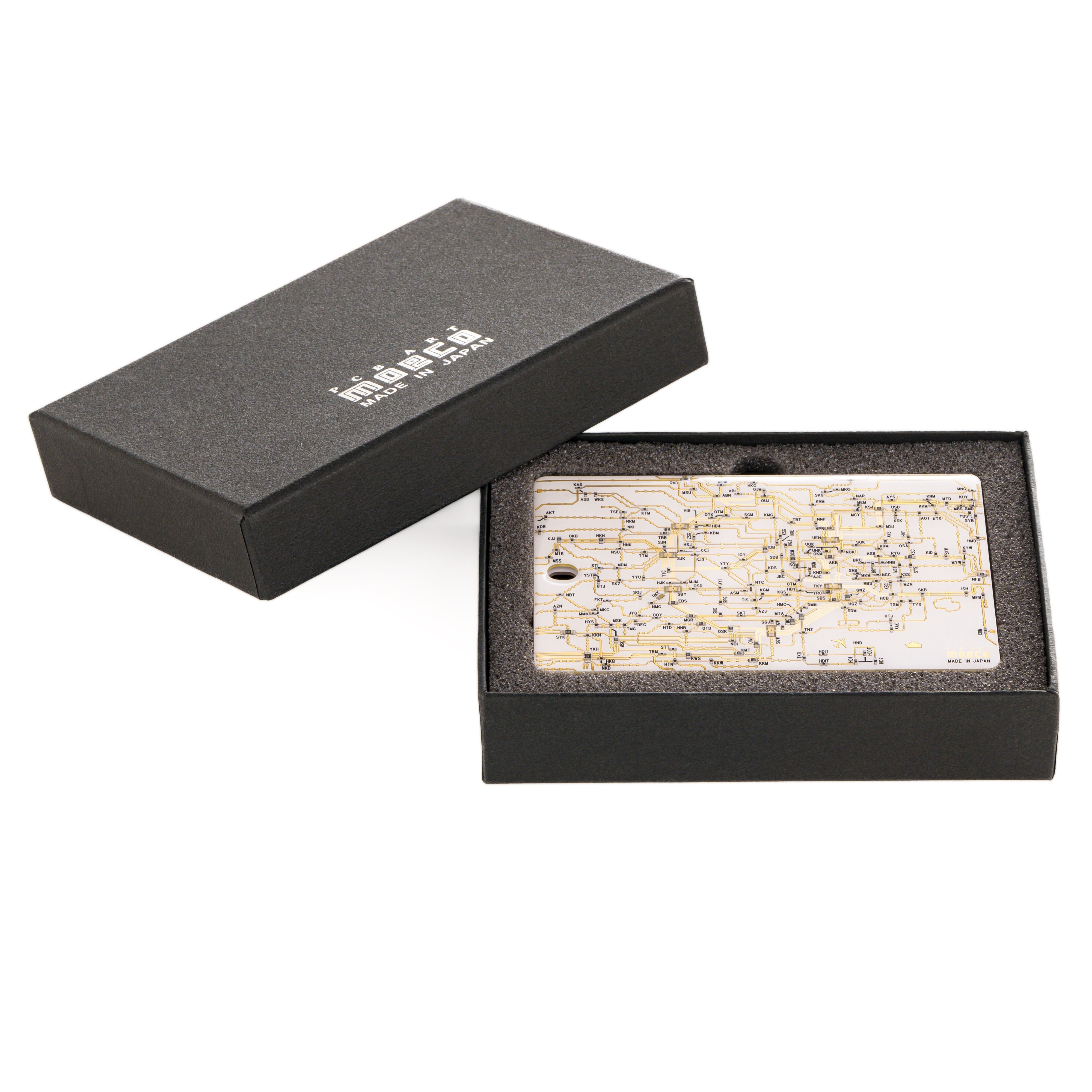 FLASH 東京回路線図LED6 ICカード ケース | PCB ART moeco