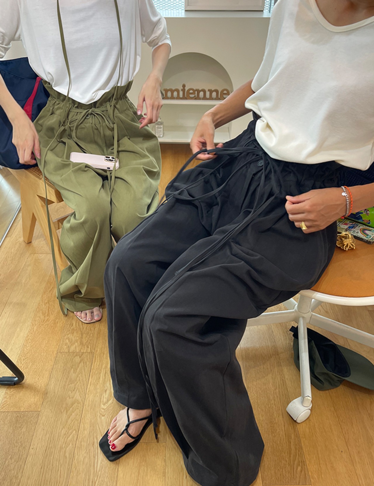 【25aw】Waist-wave 2way Pants_3colors
