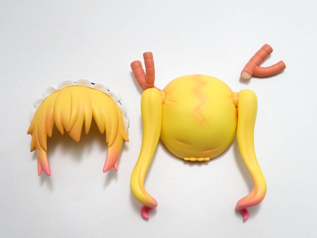 再入荷（Bランク）【1962】 トール 髪パーツ ツインテール（ツノ付き）　ねんどろいど