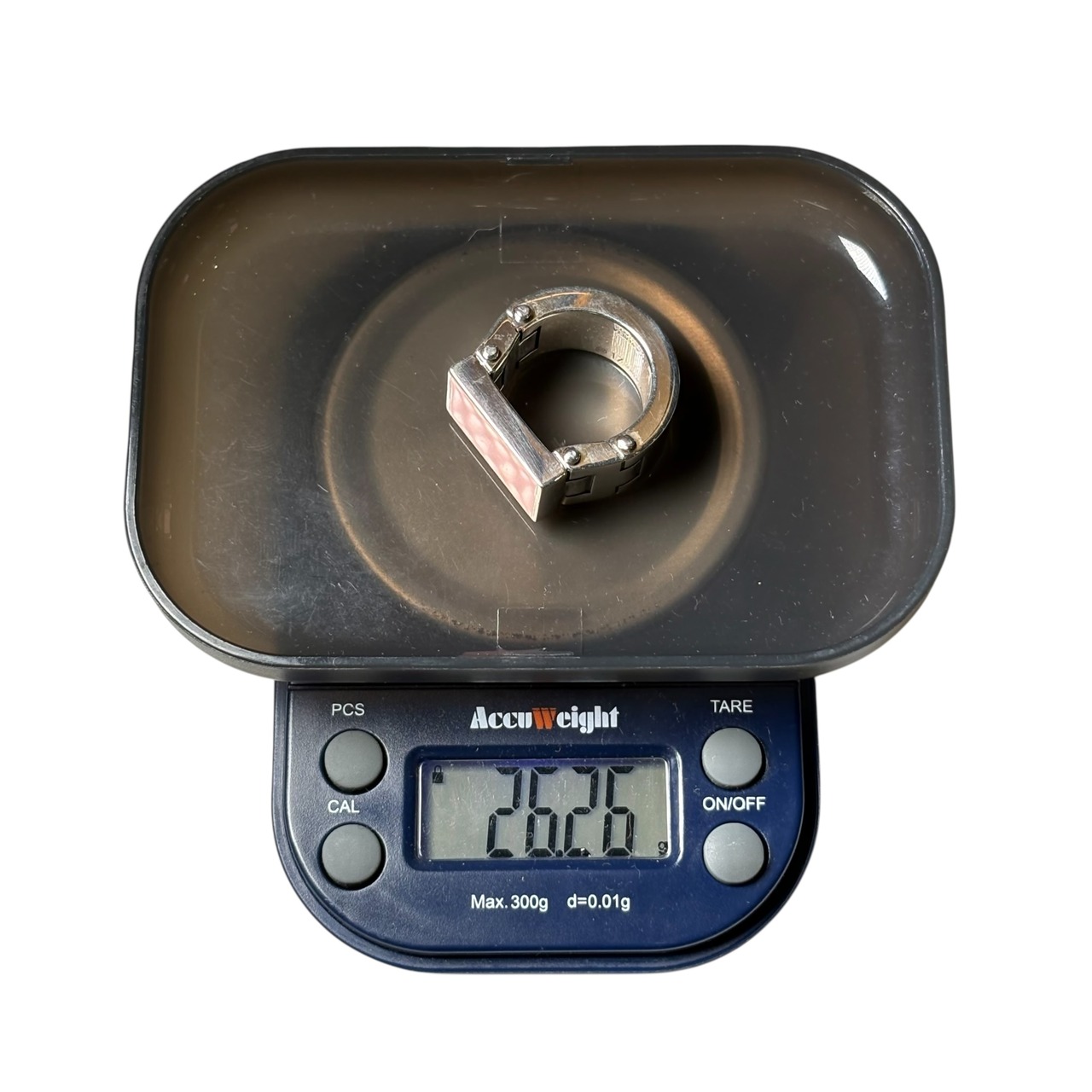 BOTTEGA VENETA pink color signet ring