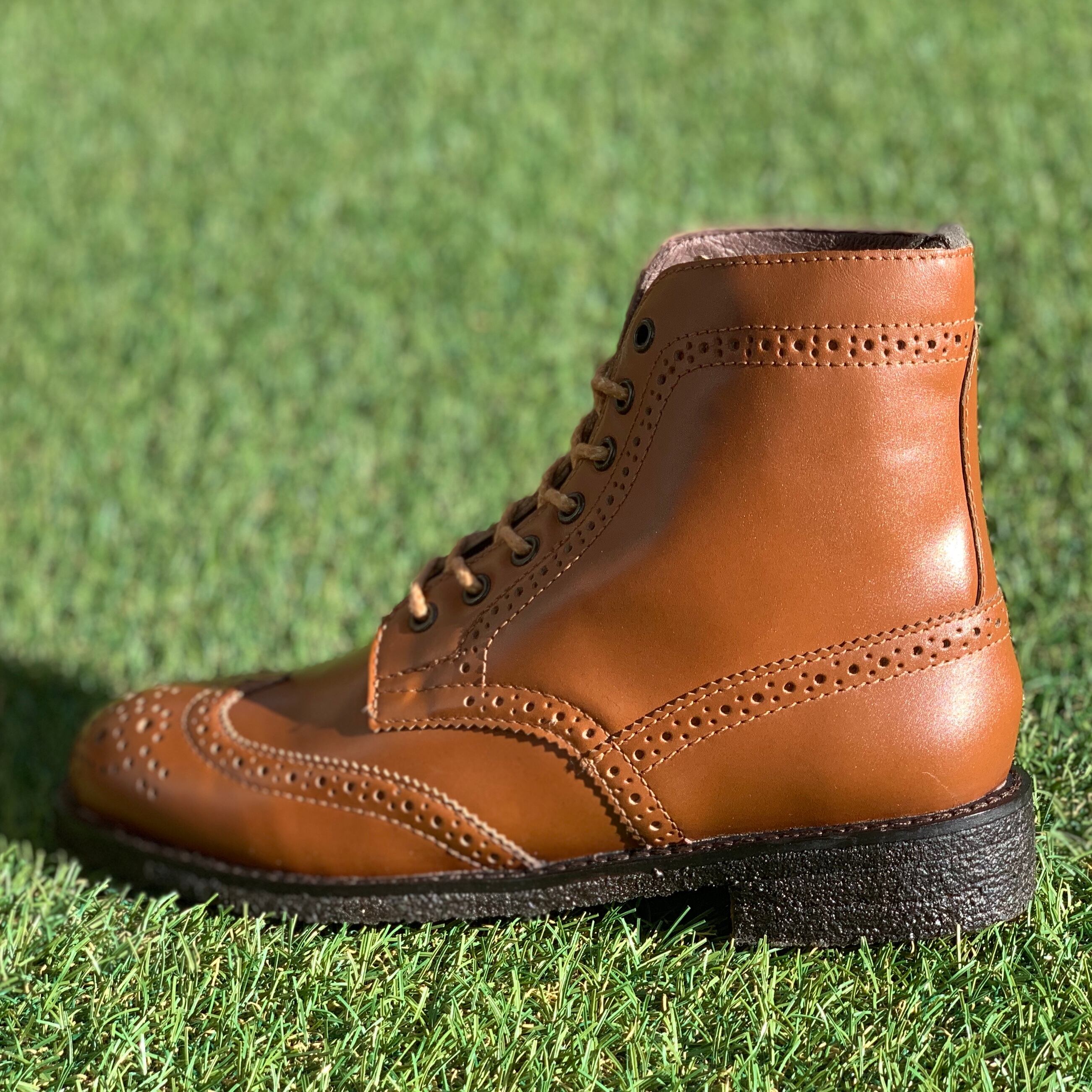 JM by.JOHNNY MOKE ジェイエムバイジョニーモーク ウィングチップメダリオンショートブーツ D51