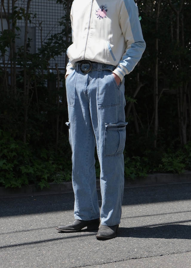 Easy denim cargo trousers