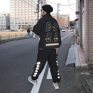 BEER 高機能トラックジャケット ブラック