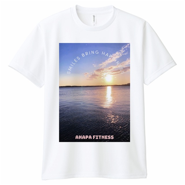 ANAPA SUNSET T-shirt (unisex)~front logo~【white】