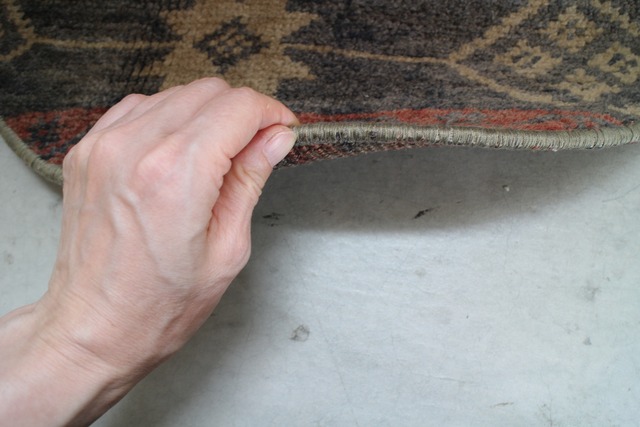 Cat rug 47×39　No308