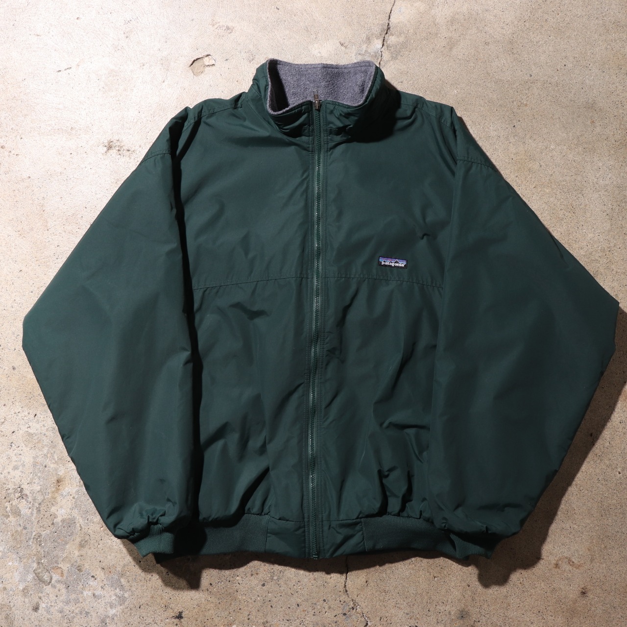美品 2XL USA Patagonia Synchilla シェルドシンチラ パタゴニア フリースジャケット ハンターグリーン 深緑