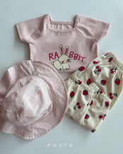 【取寄/韓国直送】Aosta 26/SM ラビットTシャツ夏服｜韓国子供服