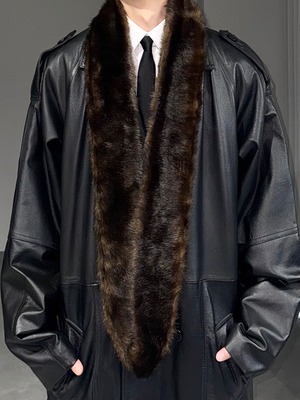 fake fur snood / brown