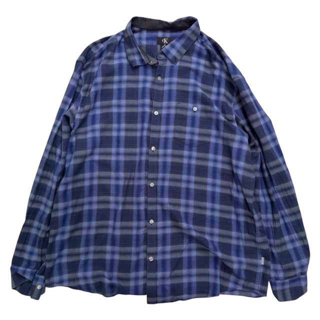 【90's〜00'sVintage】Calvin Klein  長袖シャツ　XL