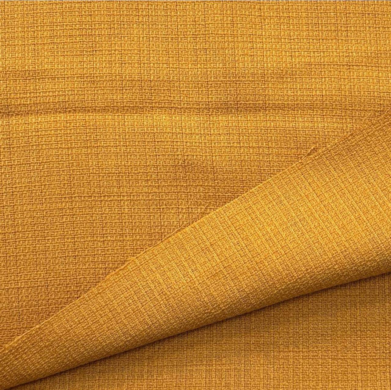 ★TB319◆2m◆ポリエステル混ファンシーツイード生地◆マスタードブラウン