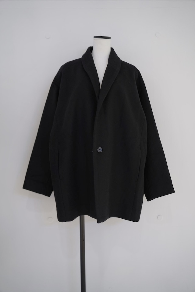 【下北沢リニューアルSALE】 BASISBROEK tailor  wool coat BLACK " NEREM"