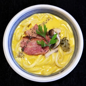 【本年分販売終了】南瓜スパイシーうどん １人前セット（冷凍便でお届けいたします）