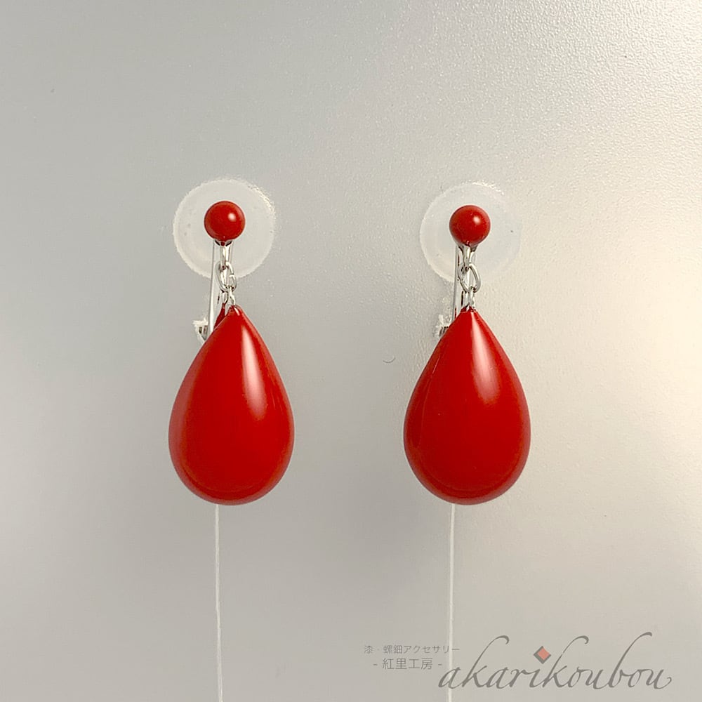 赤色系 | 漆と螺鈿のアクセサリー・紅里工房 -akarikoubou-