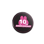 【期間限定】10th記念グッズ すこぶる動くウサギ缶バッジ(ロゴ)